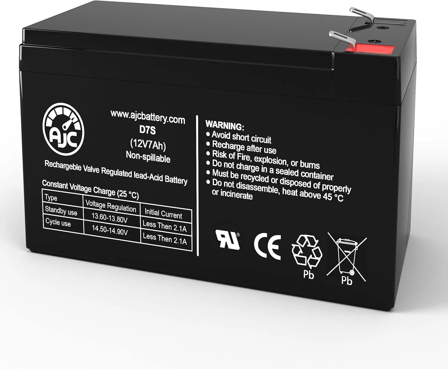 AJC Battery Compatible with Allied Healthcare Products 138 Schuco-Vac Portable DC Aspirator 12V 7Ah Battery