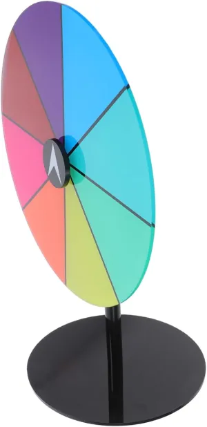 Alipis Vibrant Acrylic Spinning Wheel for Prizes Game Turntable with Dry Erase Board for Parties Weddings Trade Shows and Interactive Events Engaging Raffle
