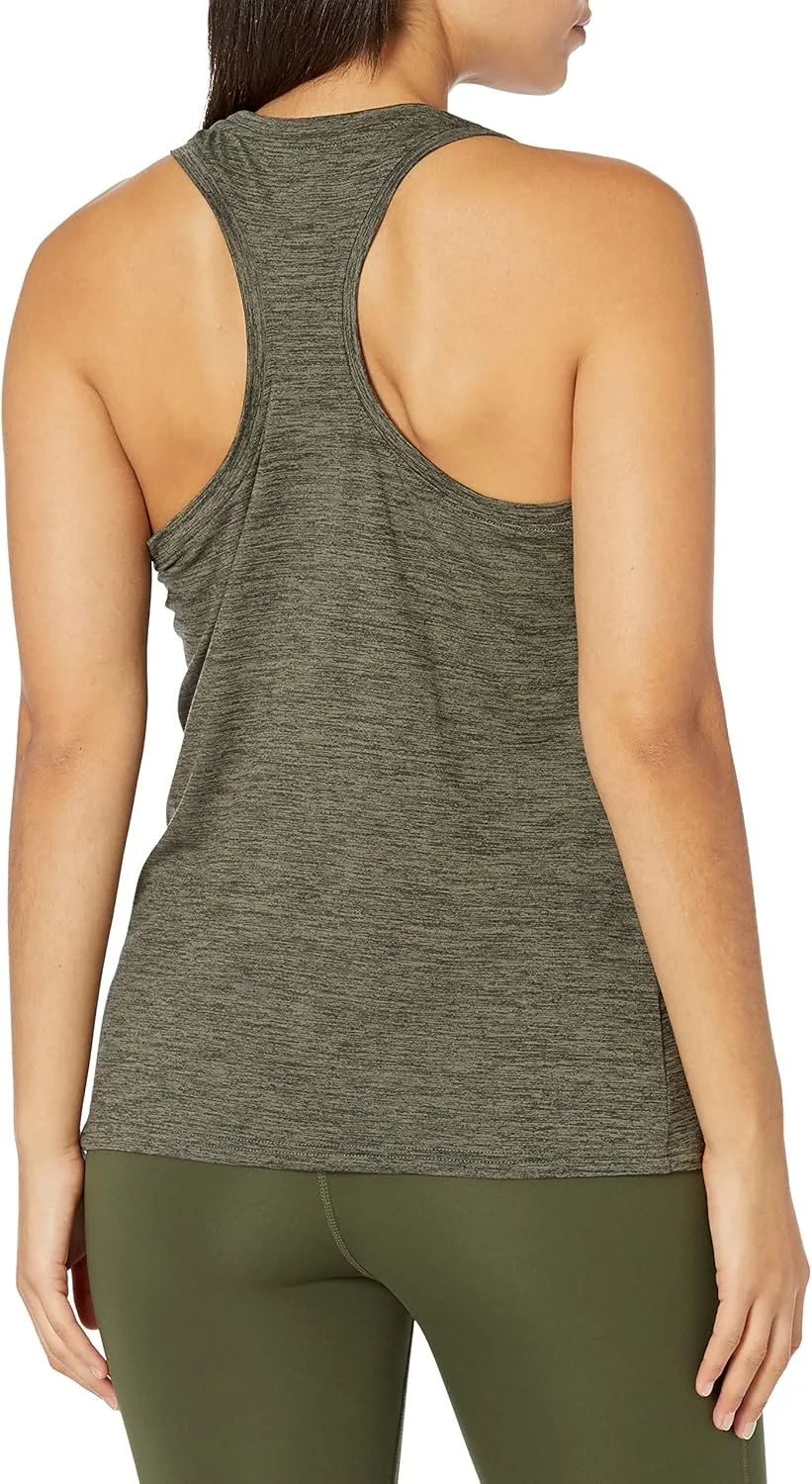 Amazon Essentials Women's Active Quick Dry Tech Stretch Racerback Tank Top (Available in Plus Size), Multipacks