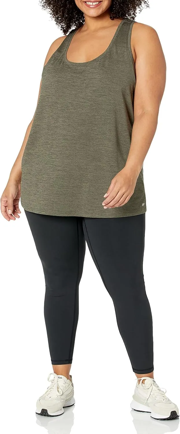 Amazon Essentials Women's Active Quick Dry Tech Stretch Racerback Tank Top (Available in Plus Size), Multipacks