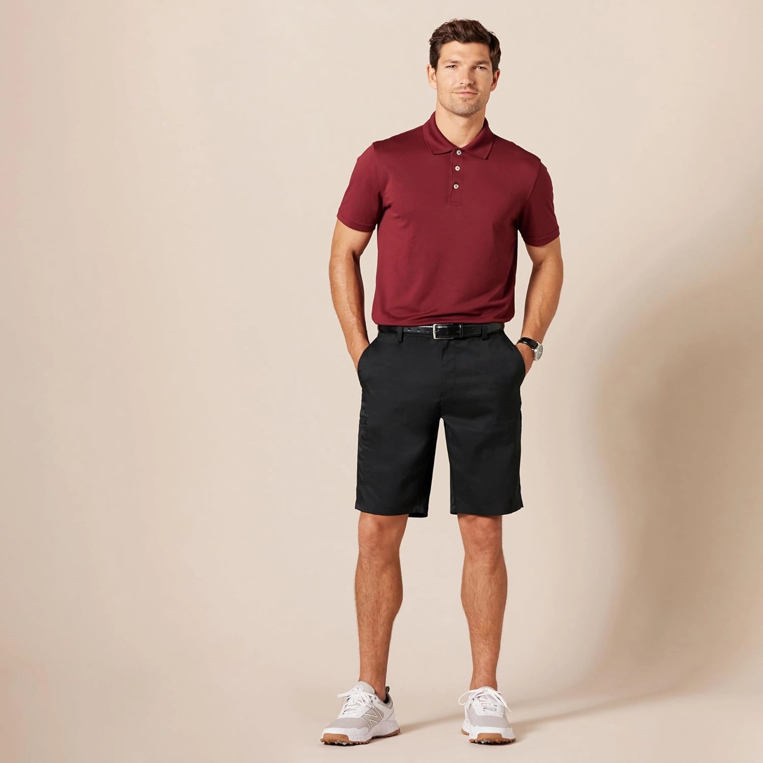 Amazon Essentials Men's 10" Classic-Fit Cargo Golf Short (Available in Big & Tall)