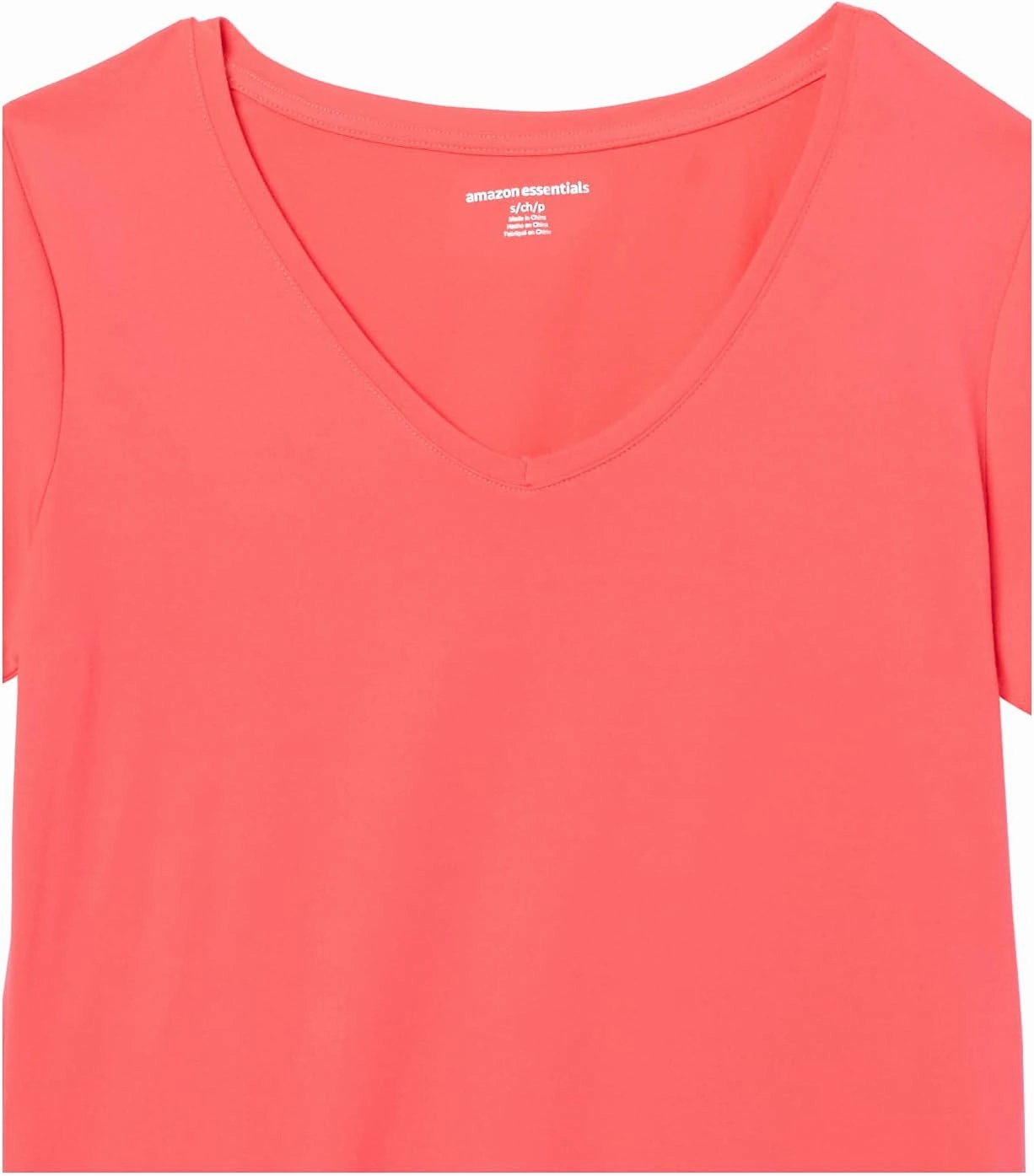 Amazon Essentials Women's Active Quick Dry Tech Stretch Short-Sleeve V-Neck T-Shirt (Available in Plus Size), Pack of 2