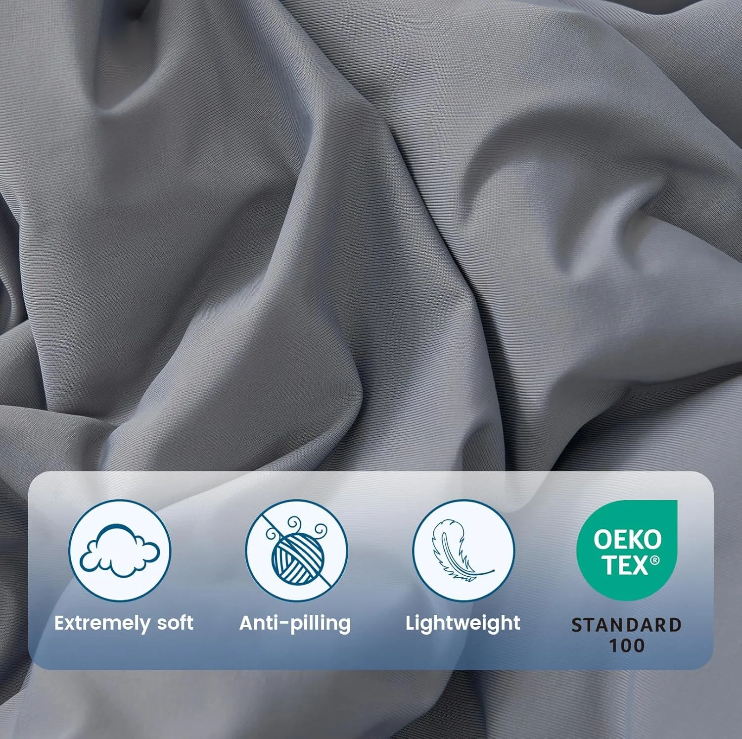 Amélie Home Cooling Comforter Queen Size, Reversible Lightweight Cooling Blanket for Hot Sleepers, Q-Max 0.43 Summer Breathable Cooling Quilt for Night Sweats, 90" x 90", Heather Charcoal Grey