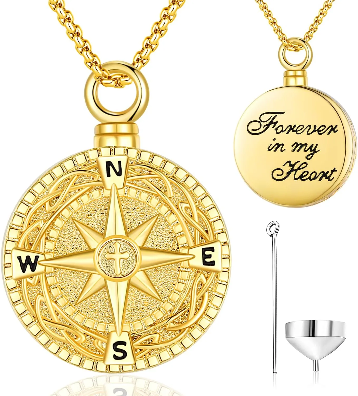 Aniu Cremation Jewelry for Ashes S925 Sterling Silver Urn Necklace Memorial Necklace for Human Ashes of Loved Ones Keepsake Pendant for Men Women
