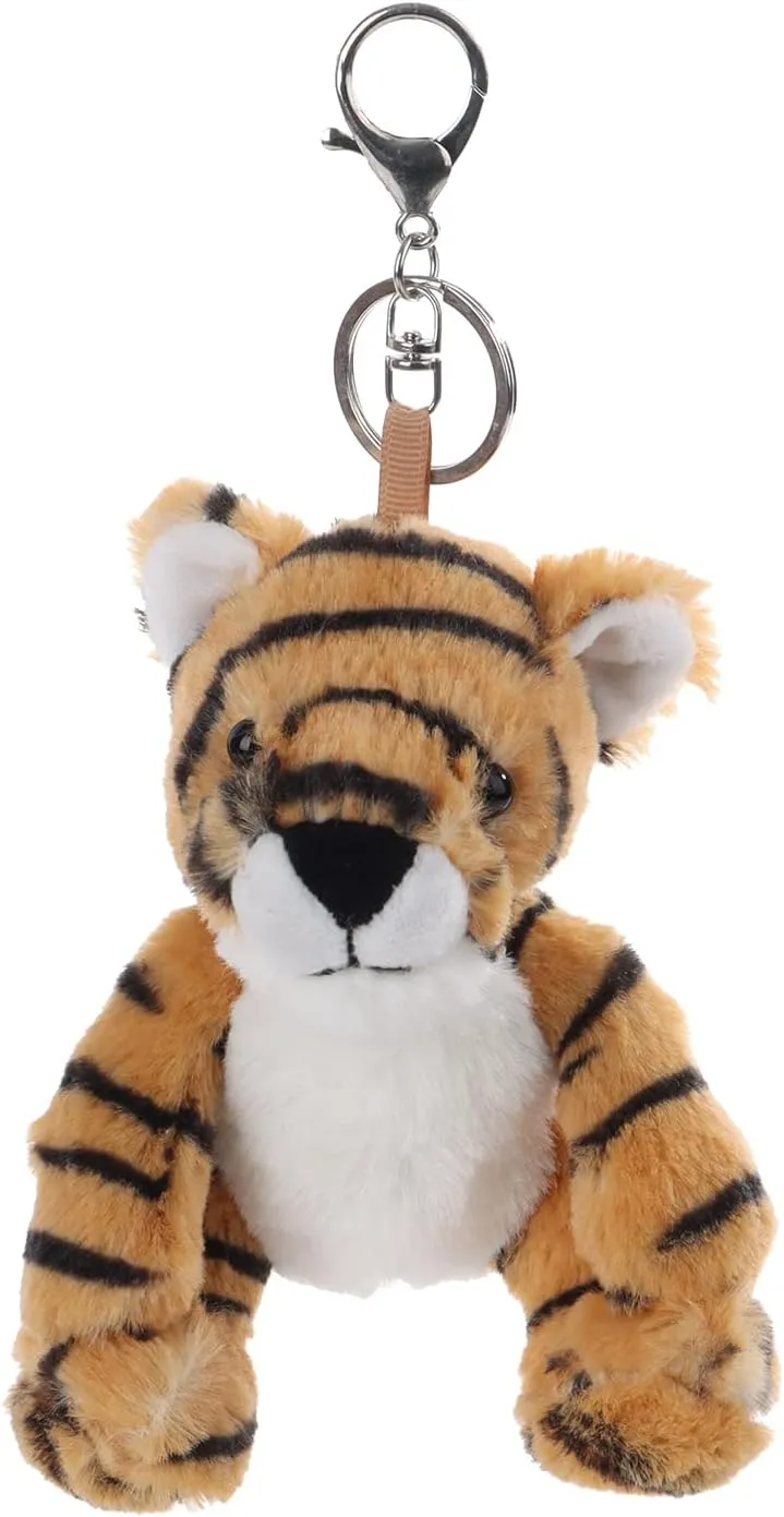 Apricot Lamb Cute Toys Plush Classic Tiger Stuffed Animal Soft Keychain for Kids Bag, Purse, Backpack, Handbag (4 Inches)