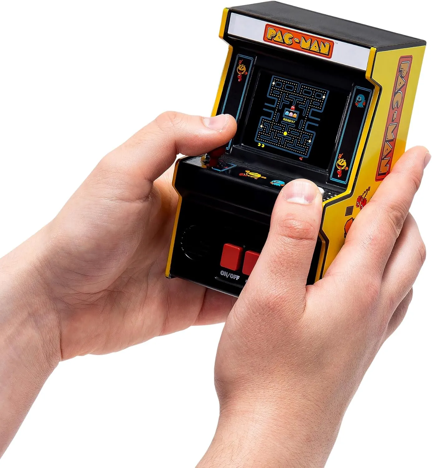 Arcade Classics Pac-Man - Retro Mini Arcade Game, Full Color Screen, Classic Handheld Electronic Game Console, 90s Toy, Great Gift for Kids 8 