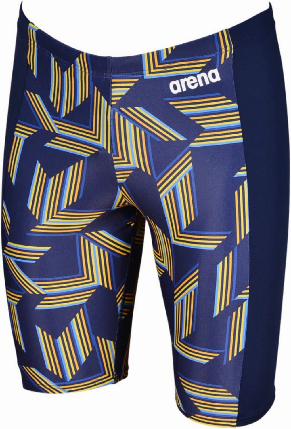 ARENA Puzzled Athletic Swim Jammers for Men Competitive Racing, Training, Quick Dry, Compression, Chlorine Resistant Swimsuit