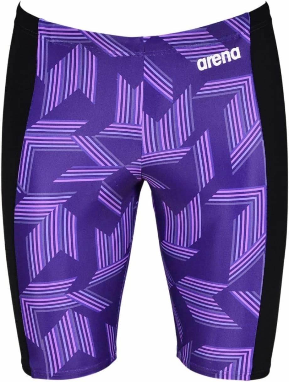 ARENA Puzzled Athletic Swim Jammers for Men Competitive Racing, Training, Quick Dry, Compression, Chlorine Resistant Swimsuit