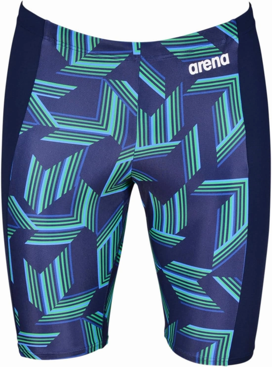 ARENA Puzzled Athletic Swim Jammers for Men Competitive Racing, Training, Quick Dry, Compression, Chlorine Resistant Swimsuit