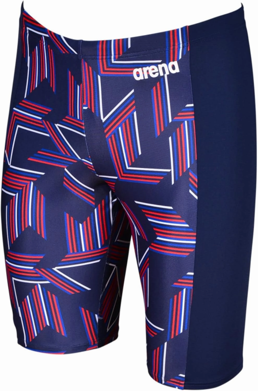 ARENA Puzzled Athletic Swim Jammers for Men Competitive Racing, Training, Quick Dry, Compression, Chlorine Resistant Swimsuit