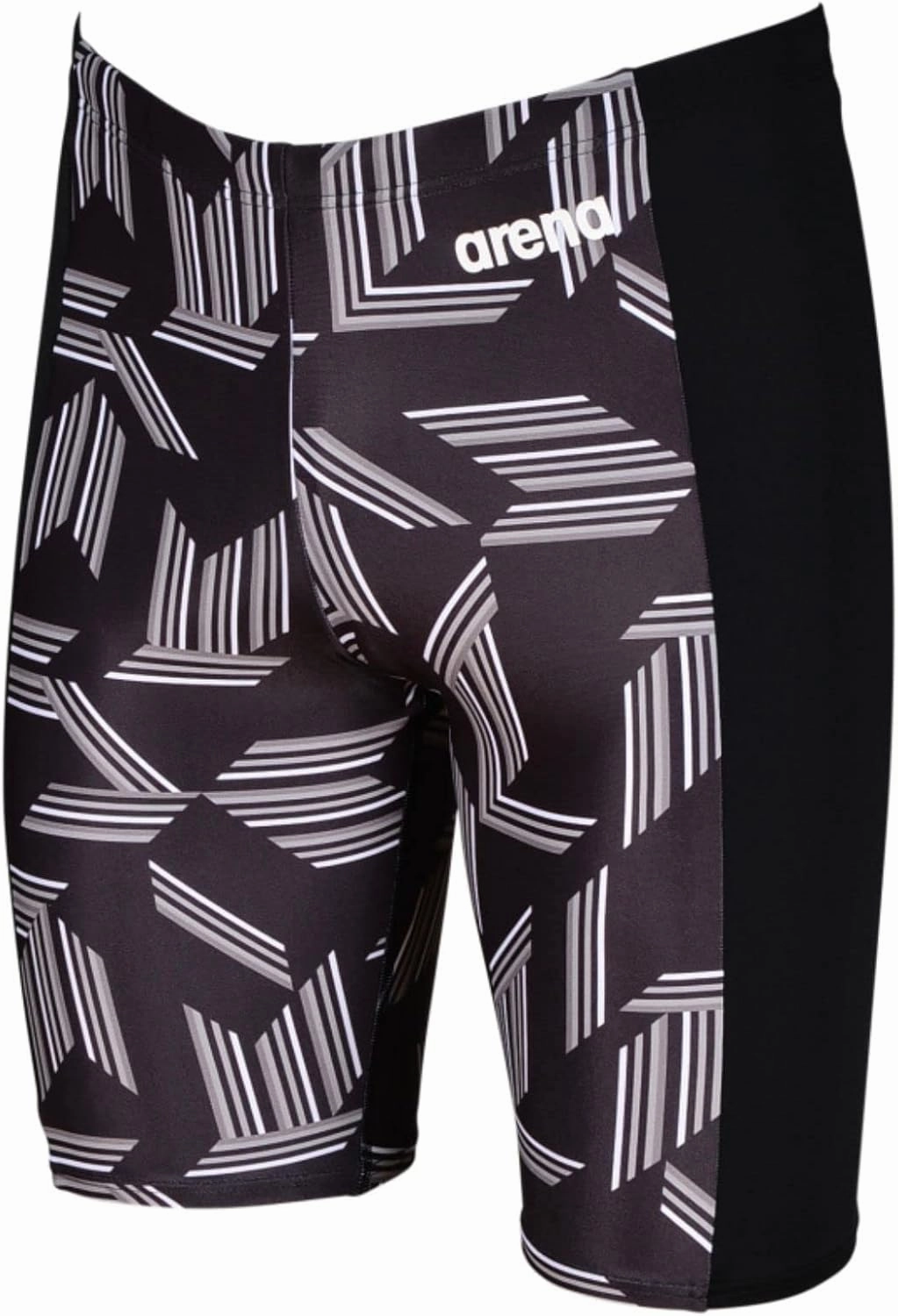 ARENA Puzzled Athletic Swim Jammers for Men Competitive Racing, Training, Quick Dry, Compression, Chlorine Resistant Swimsuit