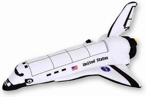 ArtCreativity Stuffed Space Shuttle - 14" Soft Cuddly Astronaut Toy for Kids, Easter Basket Stuffer, Birthday Gift