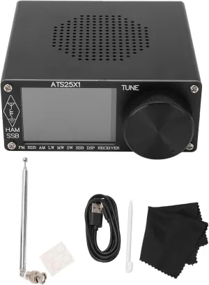 ATS25X1 Full Band Radio With 2.4in Color Touchscreen - Aluminum Alloy Portable Receiver Supports Various Interfaces