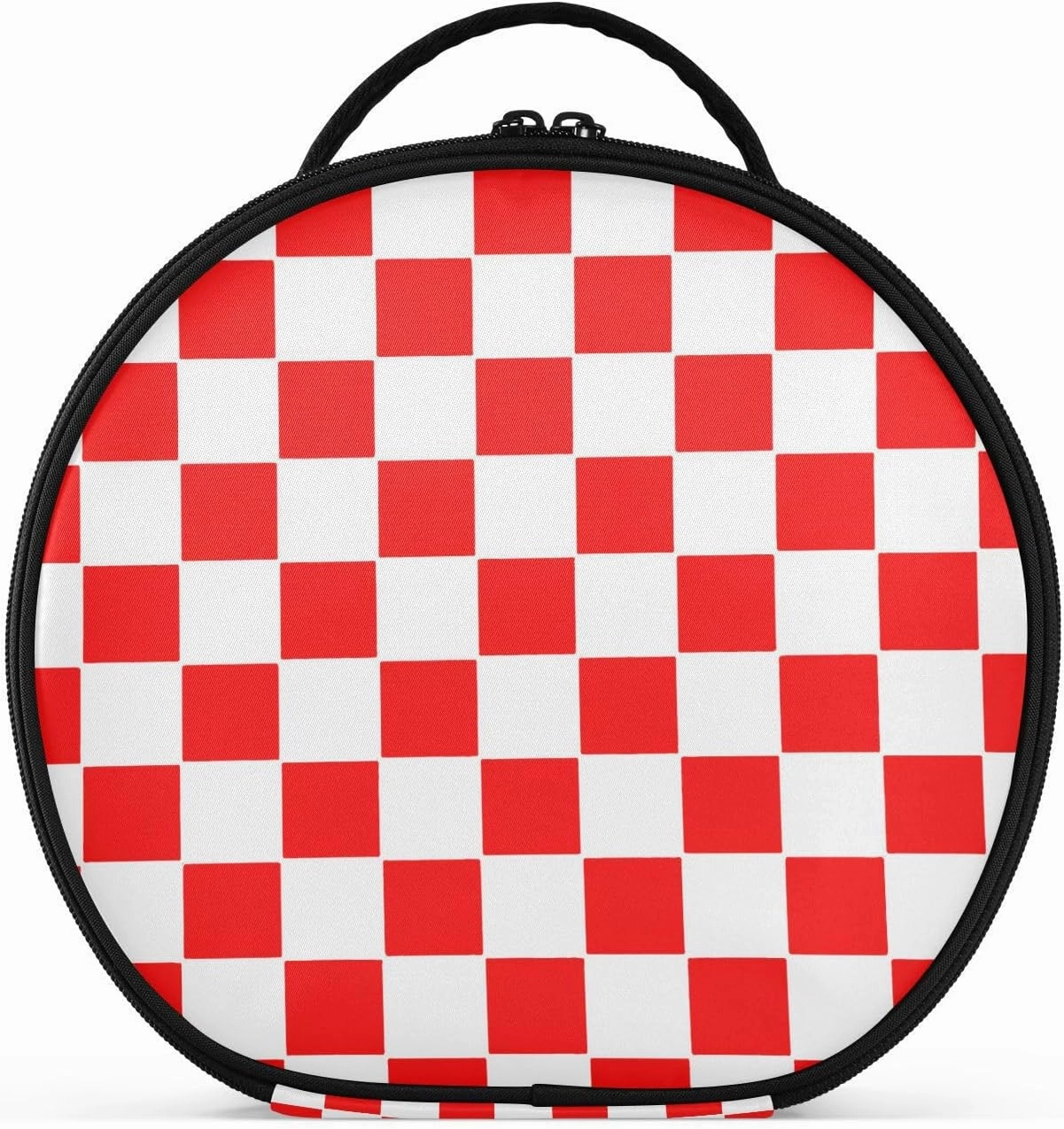 Augenstern Travel Makeup Bag Cosmetic Bag Classic-red-white-checkered Girl Portable Organizer Makeup Train Case Women Toiletry Bag