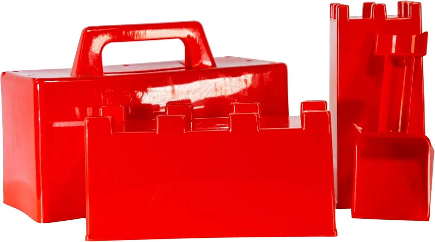 Avalanche Brands | Snow & Sand Fort Building Kit | Red | 4-Piece Set