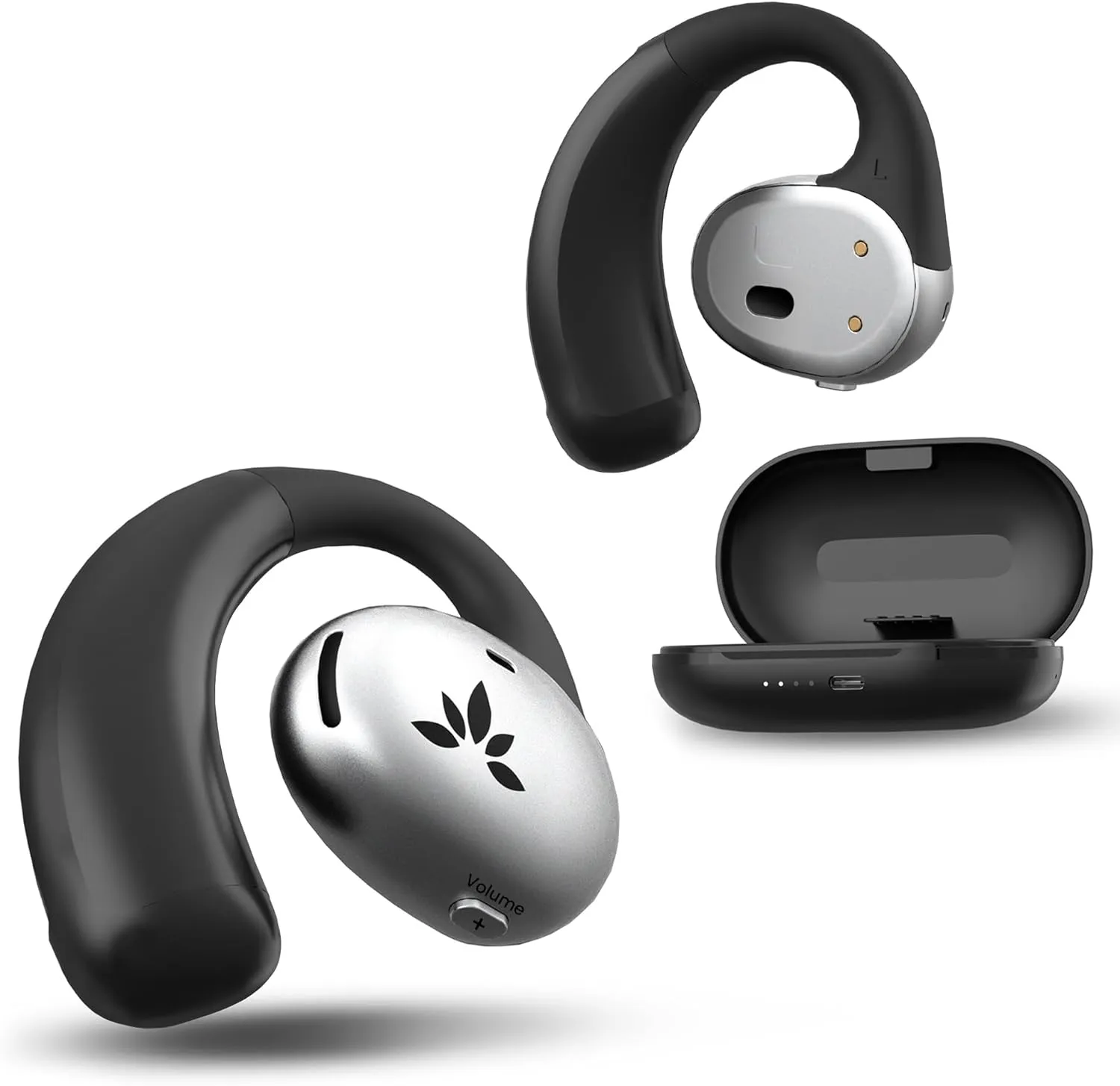 Avantree Pebble - Bluetooth 5.2 Earbuds with Earhooks, Open Ear Surroundings Awareness & No Pressure, Clear Voice, Compatible with Smart Bluetooth Enabled TVs
