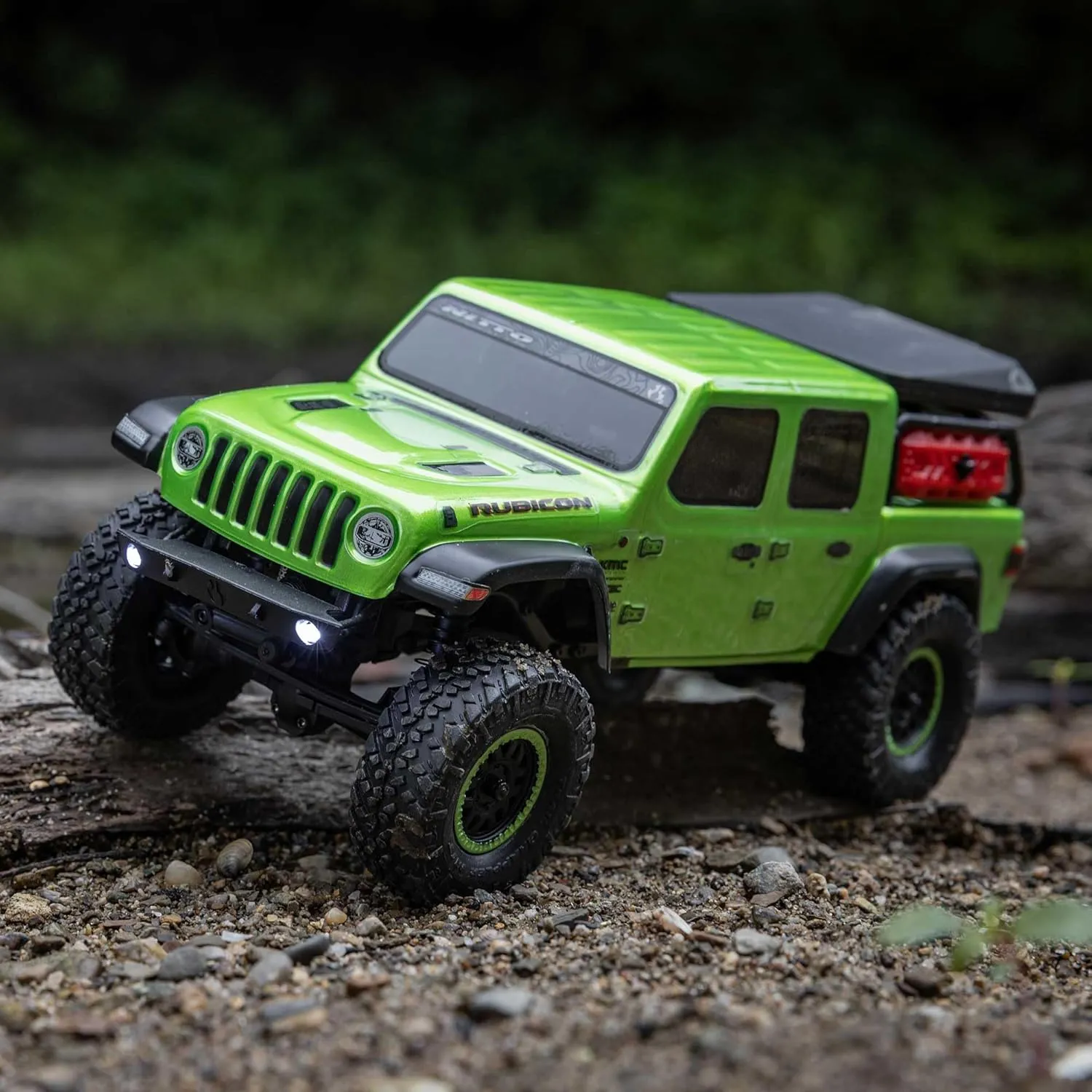 Axial RC Truck SCX24 Jeep Gladiator 4 Wheel Drive Rock Crawler Brushed RTR Nothing Needed to Complete Ready-to-Run Green AXI00005V2T3, Remote Control Car, RC Car, RC Crawler