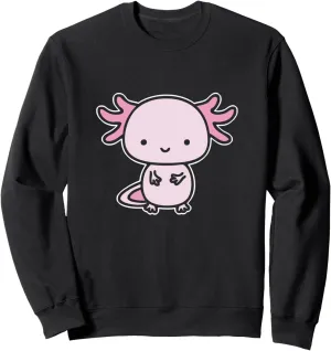 Axolotl Inside Pocket Watching You- Walking Fish Axolotl Sweatshirt