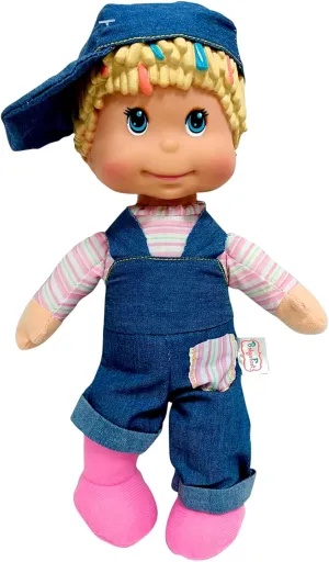 Baby's First Goldberger My Alphabet Boy Doll - Blue Denim Overalls - Interactive Singing Musical Doll, Teaches Abc's & Fun Words, Soft Toy, Kids-Toddler Age 1 Year & Up