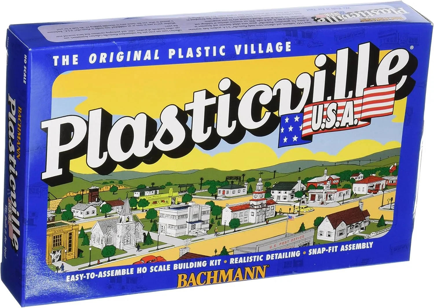 Bachmann Trains - PLASTICVILLE U.S.A. BUILDINGS – CLASSIC KITS - GAS STATION - HO Scale