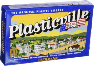 Bachmann Trains - PLASTICVILLE U.S.A. BUILDINGS – CLASSIC KITS - GAS STATION - HO Scale