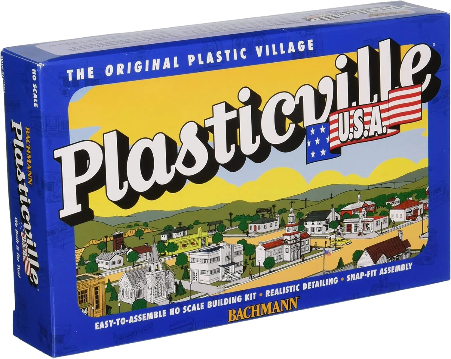 Bachmann Trains - PLASTICVILLE U.S.A. BUILDINGS – CLASSIC KITS - POST OFFICE - HO Scale