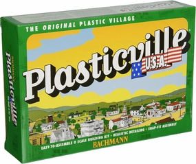 Bachmann Trains - PLASTICVILLE U.S.A. BUILDINGS – CLASSIC KITS - DAIRY BARN - O Scale