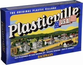 Bachmann Trains - PLASTICVILLE U.S.A. BUILDINGS – CLASSIC KITS - DRIVE-IN HAMBURGER STAND - HO Scale