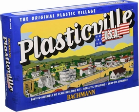 Bachmann Trains - PLASTICVILLE U.S.A. BUILDINGS – CLASSIC KITS - MOTEL with POOL - HO Scale