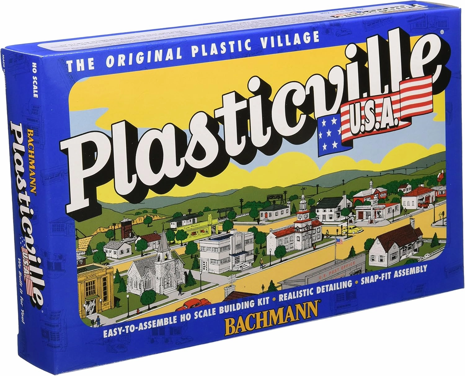 Bachmann Trains - PLASTICVILLE U.S.A. BUILDINGS – CLASSIC KITS - MOTEL with POOL - HO Scale
