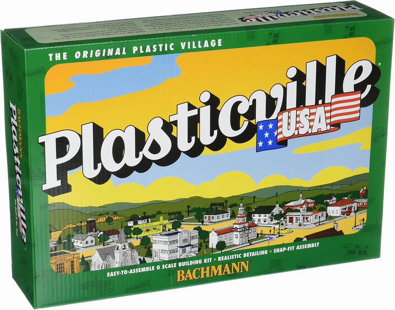Bachmann Trains - PLASTICVILLE U.S.A. BUILDINGS – CLASSIC KITS - TWO-STORY HOUSE - O Scale