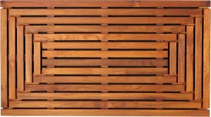 Bare Decor Giza Shower, Spa, Door Mat in Solid Teak Wood, 36" x 20"