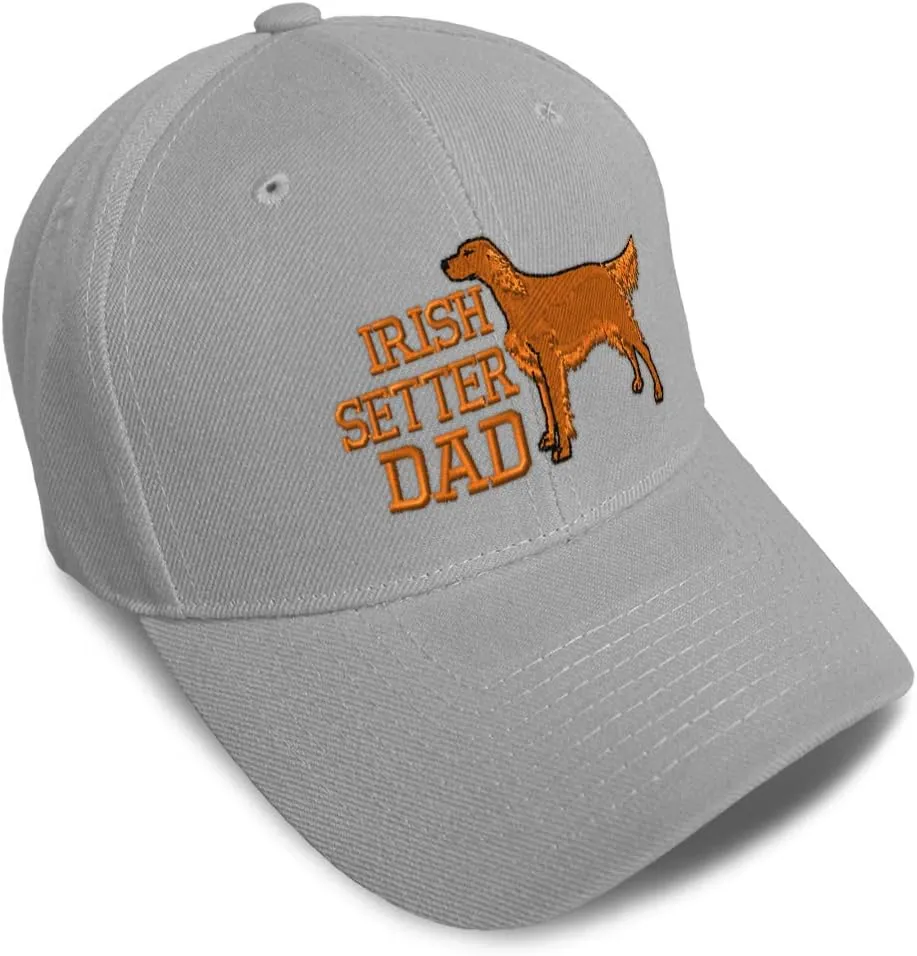 Baseball Cap Irish Setter Dad Embroidery Dad Hats for Men & Women Strap Closure