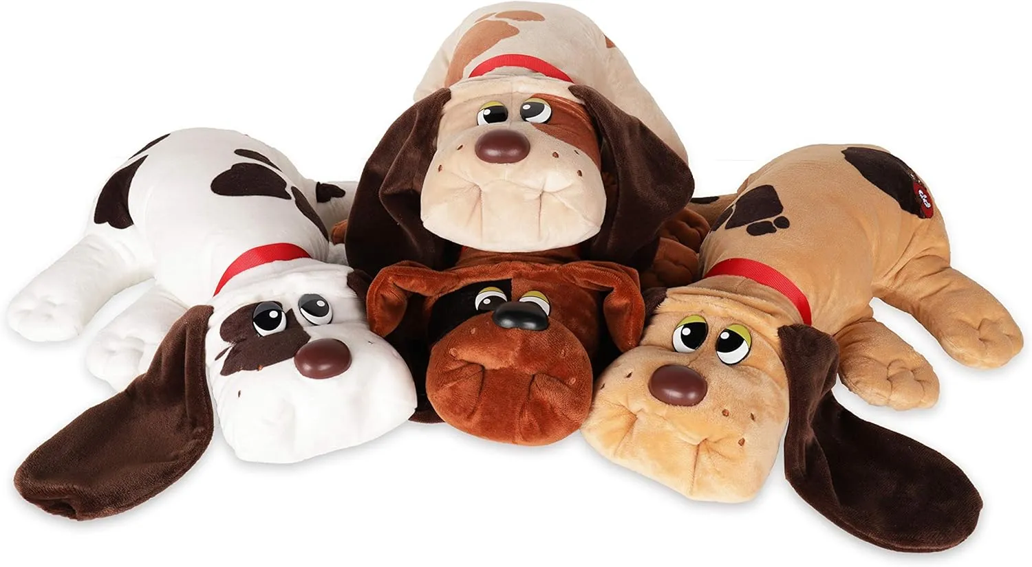 Basic Fun Pound Puppies Classic Stuffed Animal Plush Toy - Great Gift for Girls & Boys - 17" - Red with Black Spots