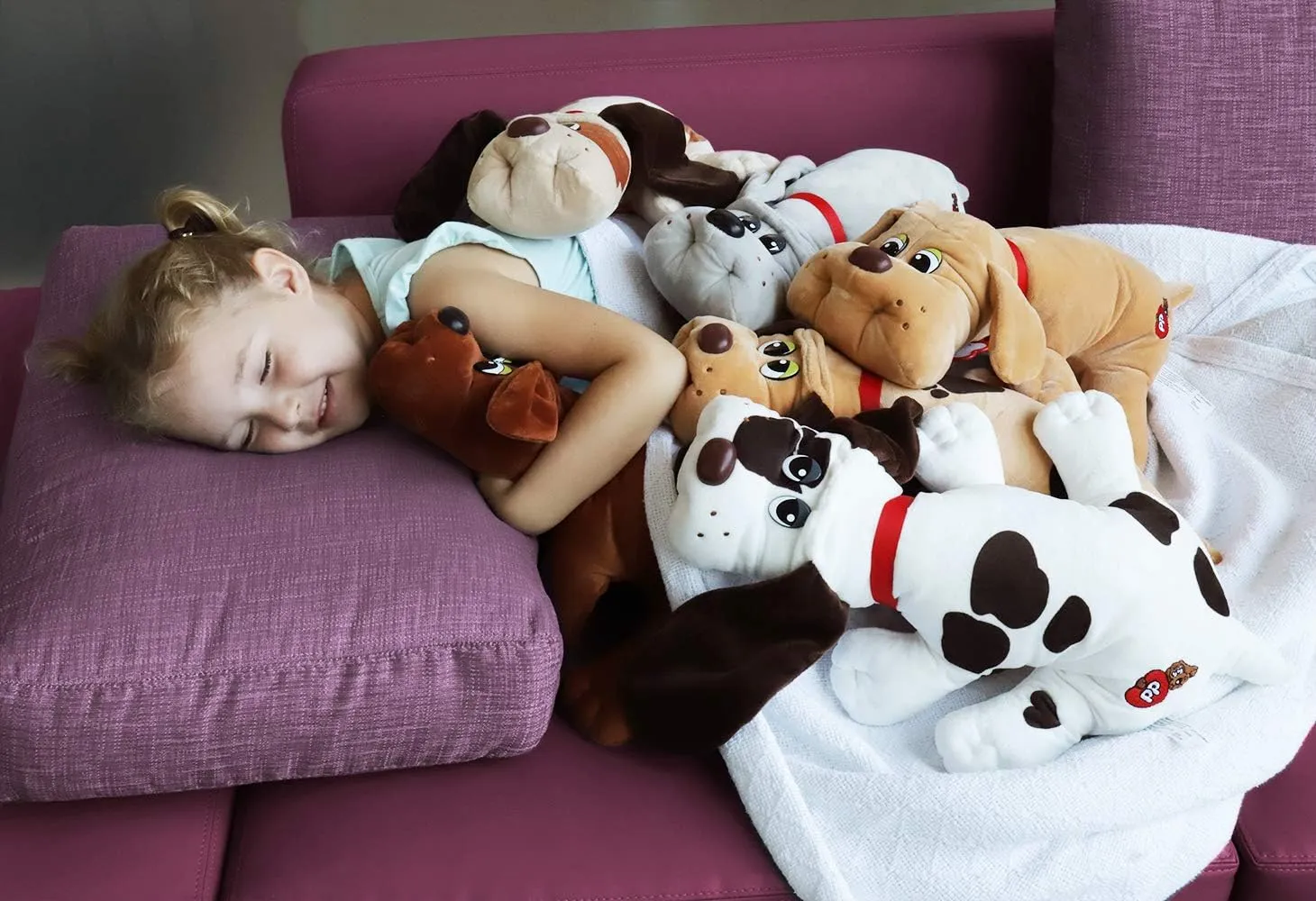 Basic Fun Pound Puppies Classic Stuffed Animal Plush Toy - Great Gift for Girls & Boys - 17" - Red with Black Spots