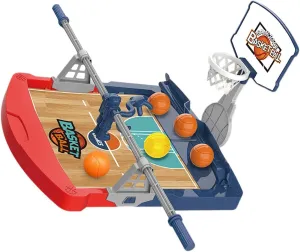 Basketball Desktop Toy Mini Basketball Game Fun Basketball Toy Table Basketball Games Set for Boys Girls Kids Birthday Gift, with 5 Balls