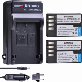 Batmax 2Pcs D-Li109 Battery   DC Charger for Pentax D-LI109 Pentax K-R K-30 K-50 K-500 KR K30 K50 K500 K-S1 K-S2 K-70 Camera Batteries