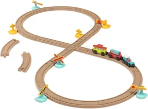 Battat – Train Set For Kids, Toddlers – 29Pc Train Track Set With Trains And Accessories – Developmental Toy- All Aboard Train Set – 2 Years  