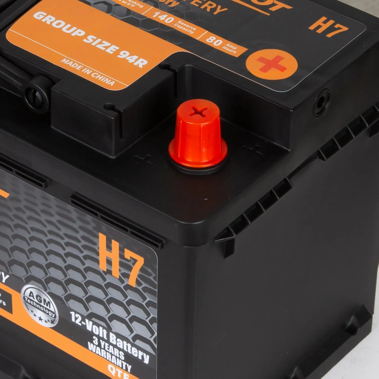 BCI Group 94R Car Battery, 12V 80Ah Size H7 Automotive Battery Premium Maintenance Free AGM Batteries, 850CCA, 140RC