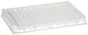 BD 351190 Falcon Natural Polypropylene 96 Well Library Storage Plate, 340 microliter Volume, U Bottom Shape (Case of 100)
