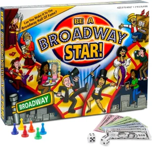 BE A BROADWAY STAR! - The Classic Theater and Musical Trivia Board Game That Puts You in The Spotlight | Party Game for Theater Lovers | Holiday Broadway Gift | 2-6 Players | for All Ages 8 