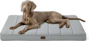 Bedsure Cooling Dog Bed for Crate - Large Orthopedic Waterproof Puppy Beds with Removable Washable Cover, Egg Crate Foam Pet Mat, Suitable for Pet Up to 90 lbs