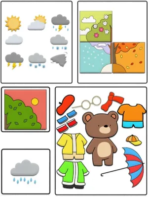 BEUNITONE Calendar Felt Board for Kids 111 Pcs My Daily Calendar Felt Board About Today Weather Season Year Month Chart Day of The Week Circle Time Bulletin Board Preschool Learning For Wall Hanging