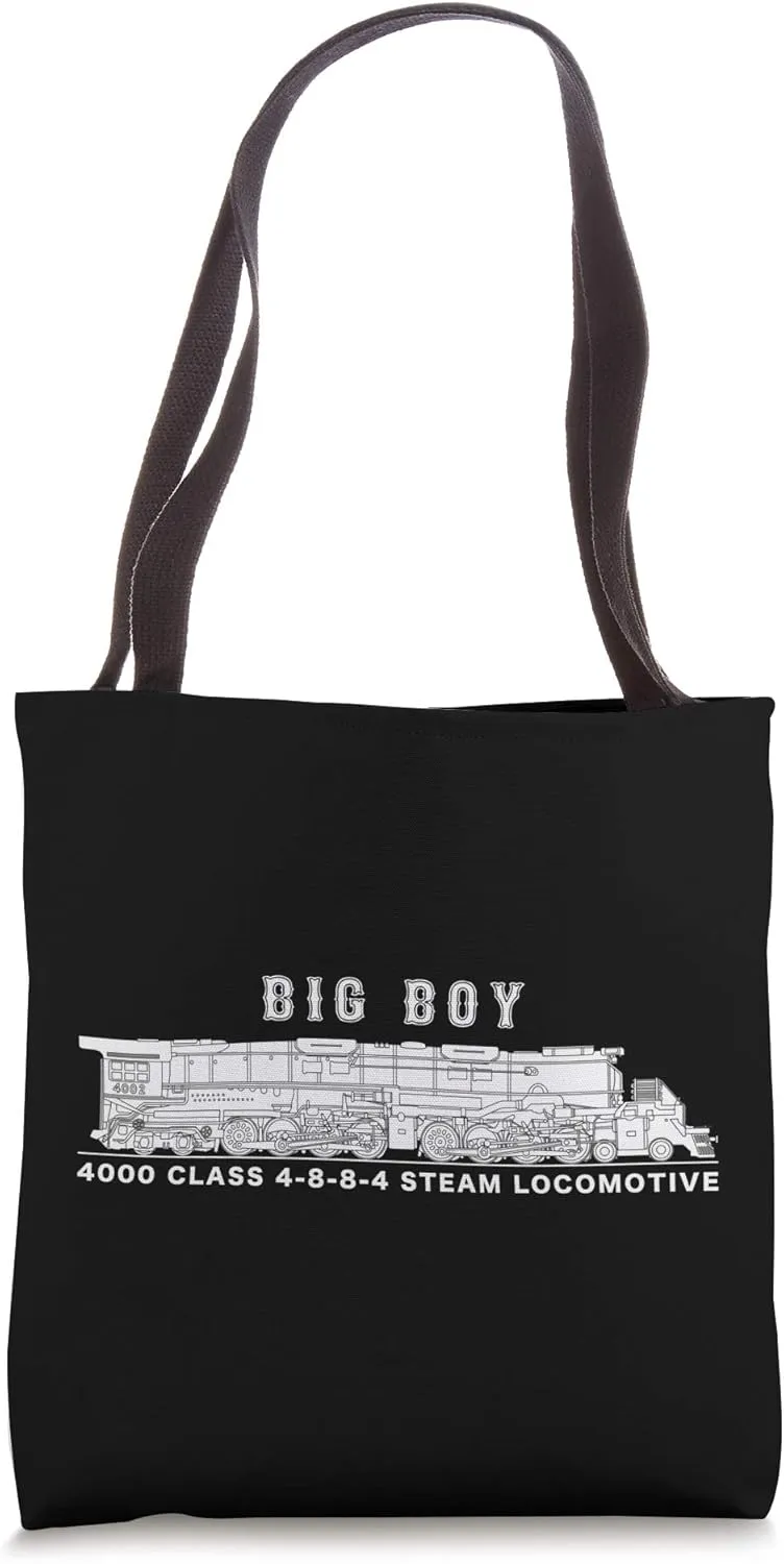 Big Boy 4000 Class Steam Train American Locomotive Tote Bag