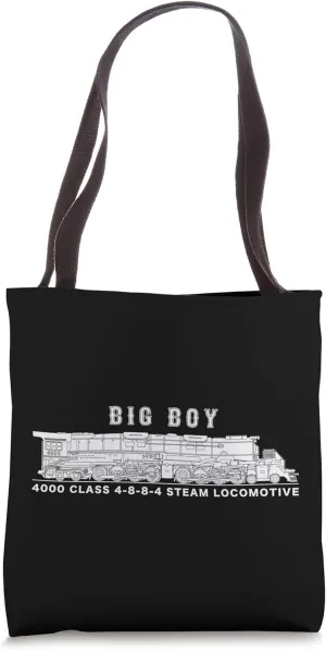 Big Boy 4000 Class Steam Train American Locomotive Tote Bag