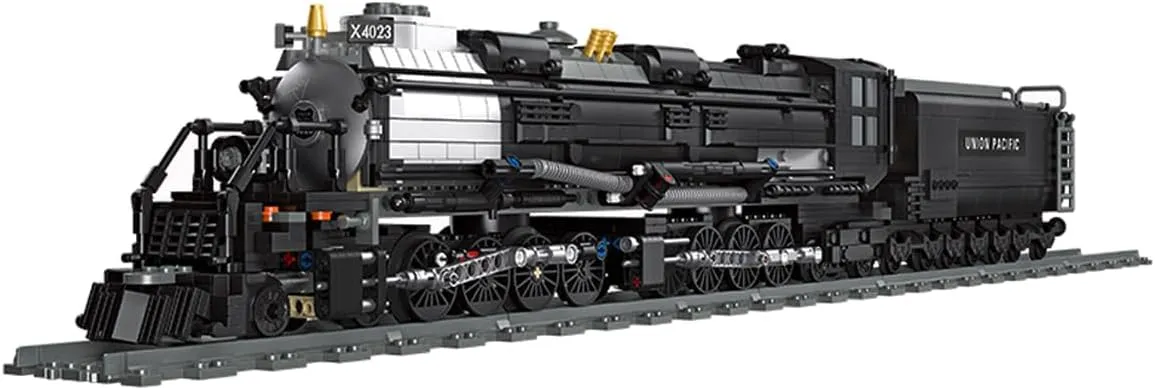 Big Boy Steam Train Model Kit, BIGBOY Locomotive Train Building Blocks Set with Train Tracks Display Set for Teenagers and Adults (1608 Pieces)