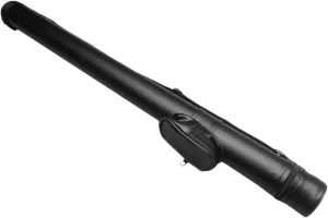 Billiards Stick Bag Cue Case 2 Holes with Shoulder Strap Portable Cue 1/2 Carrying Bag Billiard Accessories Fashionable(Black)