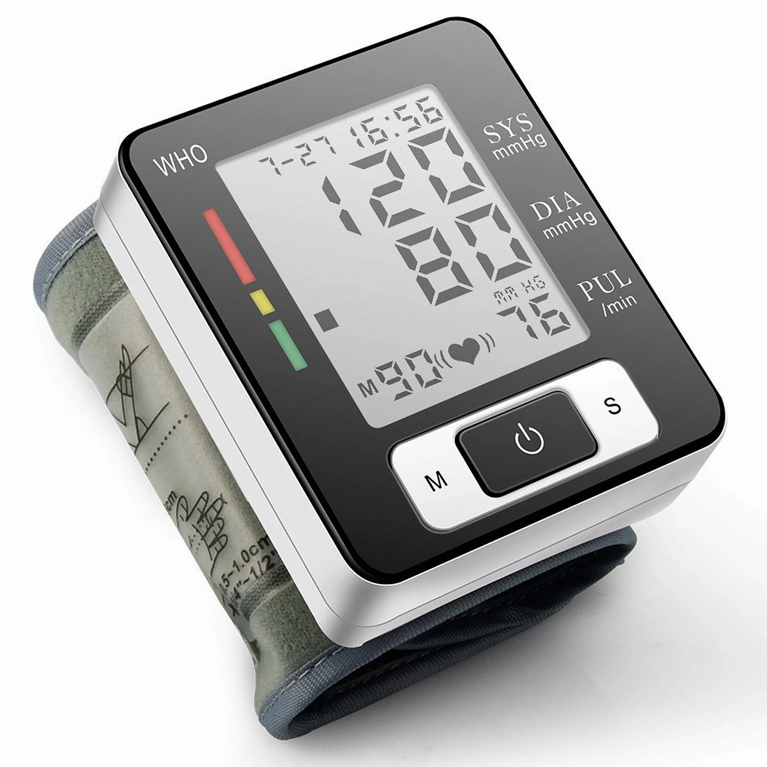 Blood Pressure Monitor, Portable Home Care Electronic Blood Pressure Watch 7513