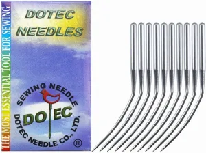 Blooy - 20PCS Dotec LWX6T Curve Needle (LWX2T, 29BL, SY7395) Fit Consew 75T, CM-101, CM-364, Brother CM3-B933 Portable Blindstitch Sewing Machines (Size 16 (100))
