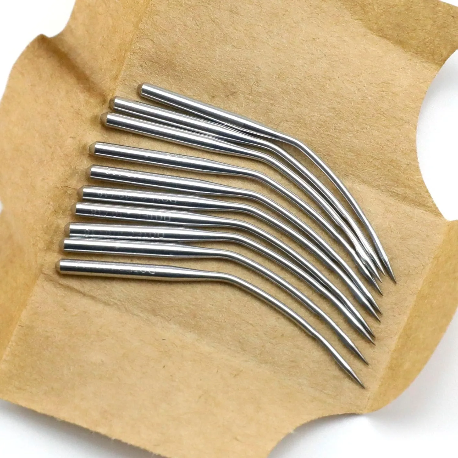 Blooy - 20PCS Dotec LWX6T Curve Needle (LWX2T, 29BL, SY7395) Fit Consew 75T, CM-101, CM-364, Brother CM3-B933 Portable Blindstitch Sewing Machines (Size 16 (100))